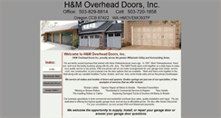 Desktop Screenshot of hmoverheaddoors.com